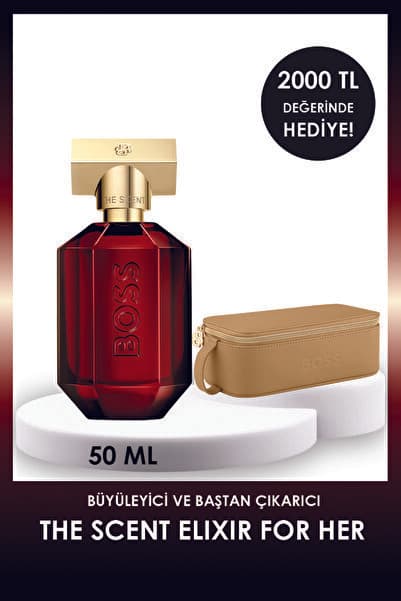 BOSS Boss The Scent Elixir Parfum Intense 50 ml Kadın Parfüm + Çanta