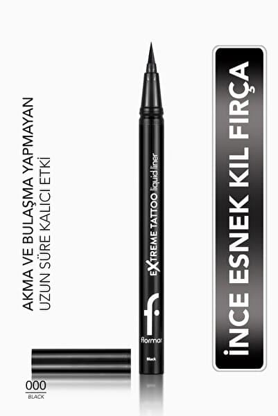 Flormar Extreme Tattoo Yüksek Pigmentli & Mat Bitişli Akmayan Likit Göz Kalemi