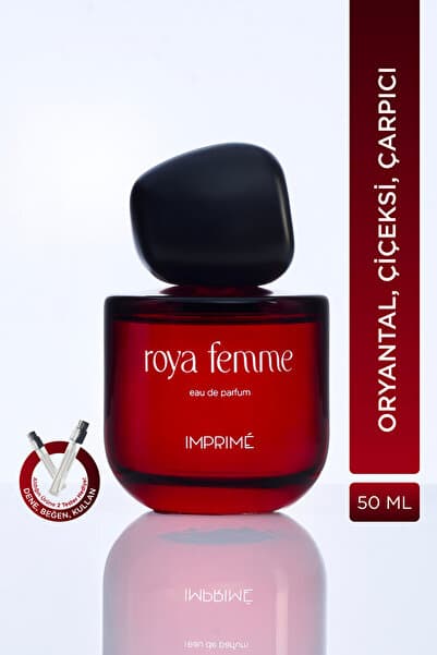 Imprime Roya Femme EDP Kadın Parfüm 50ml | Oryantal & Çiçeksi |Biberiye, Sardunya, Sandal Ağacı, Vanilya