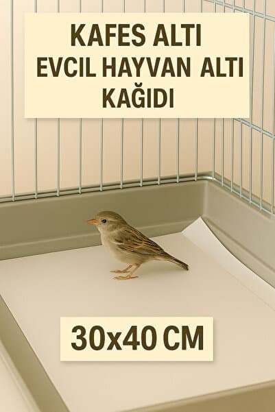 Dekals 50 Adet 30x40 Pratik Kağıt Küçük Boy Kafes Altı Kağıdı Kullan At Kağıt