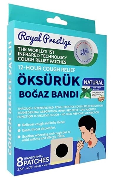 Xolo Mentollü Göğüs ve Boyun Bandı Boğaz Ferahlatıcı Destek Bandı 8 Adet