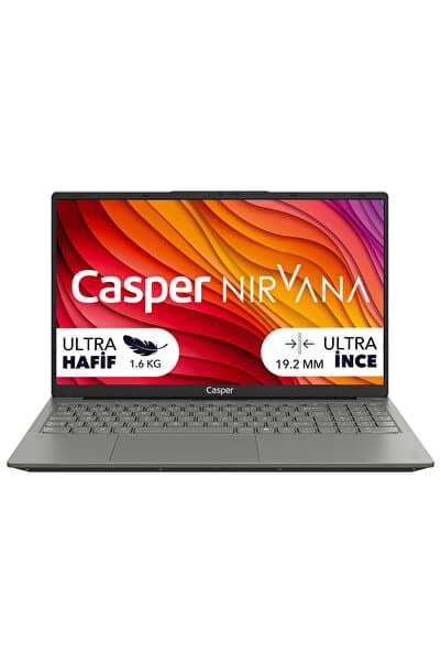 CASPER Nirvana X650 i7-13620H 16GB 1TB SSD 15.6" Freedos Laptop X650.1362-BF00X-G-F
