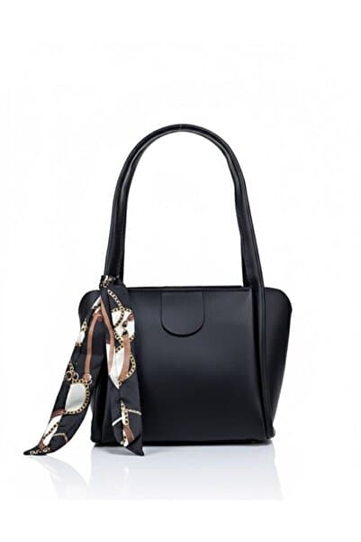 MYSTOBAG Kadın Fularlı Fermuar Kapamalı Shopper El Ve Omuz Çantası
