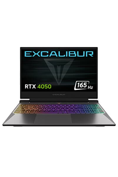 Excalibur i7-13620H 32GB 1TB SSD 6GB RTX4050 105W 165Hz 15.6" Dos Gaming Laptop G870.1362-DFA0X-C
