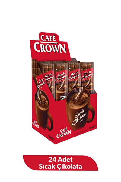 Cafe Crown Sıcak Çikolata 18,5 Gr. x 24 Adet 444gr