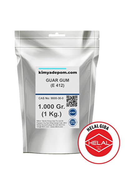 Kimya Depom Guar Gum E-412 (Guar Sakızı) 1 Kg.