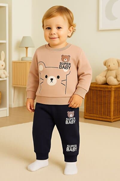 DIMPLE BABY 2 li bebek pijama takmı baskılı
