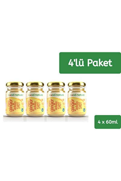 Cood Nature 4'lü Organik Zencefil-Zerdeçal Shot 60ml