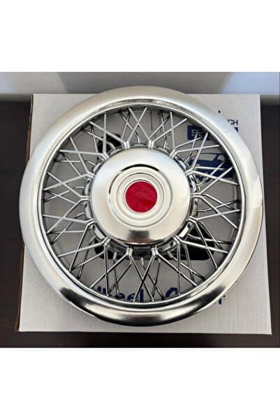 Universal Ford Transit Uyumlu 15"inç Krom Kaplama Telli Jant Kapağı 4'lü Takım Amblem Hediyeli