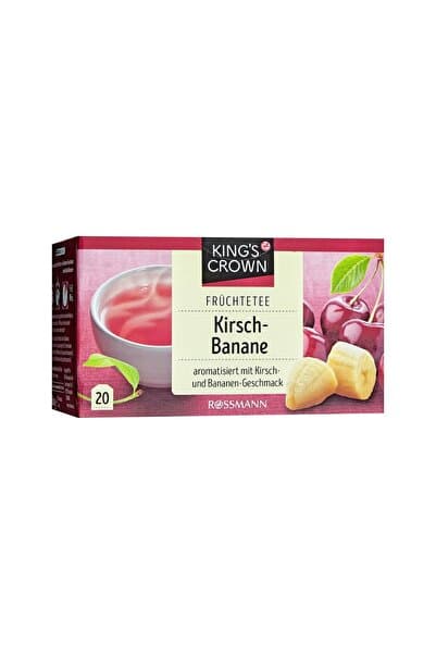 KING'S CROWN Kings Crown Bitki Çayı Kiraz Ve Muz 60 gr 20'li