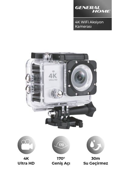 NUO CWP-11 4K WiFi Aksiyon Kamera | Su Geçirmez Kutu, Geniş Açı Lens, Spor & Outdoor Kamera