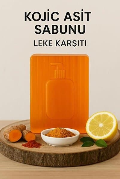 RüzgarShop Kojic Asit Sabunu, Zerdeçal Ve Kojik Asit Etkisi ile Leke Karşıtı - Cilt Tonu Eşitleyici Doğal Sabun
