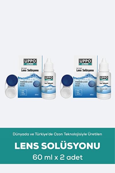 UPPO MOİST 60ml x2adet Türkiye’de Üretilen lens Solüsyonu Skt10,2026