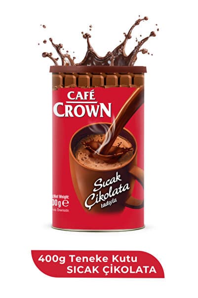 Cafe Crown Sıcak Çikolata 400gr Teneke Kutu