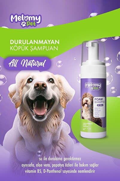 Melomy Köpek Durulanmayan Köpük Şampuan - 150 ml