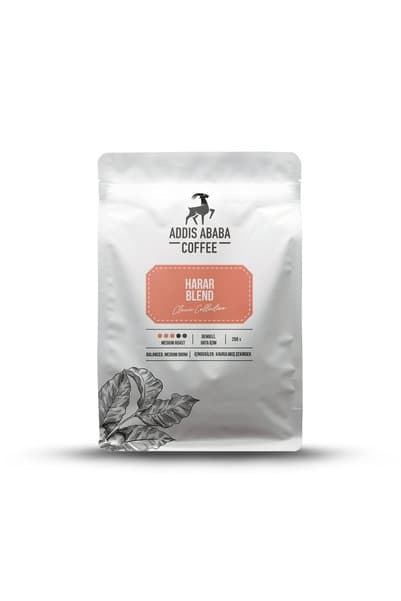 Addis Ababa Coffee Harar - Mid. Roast -Dengeli İçim - Nitelikli Kahve - 250 Gr.