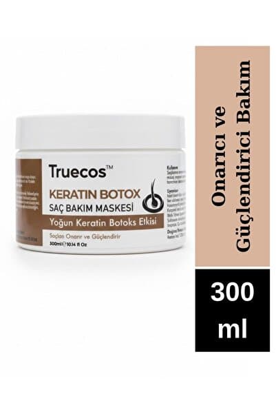 TRUECOS KOZMETİK Keratin Botox Saç Bakım Maskesi 300 ml – Yoğun Onarıcı & Besleyici