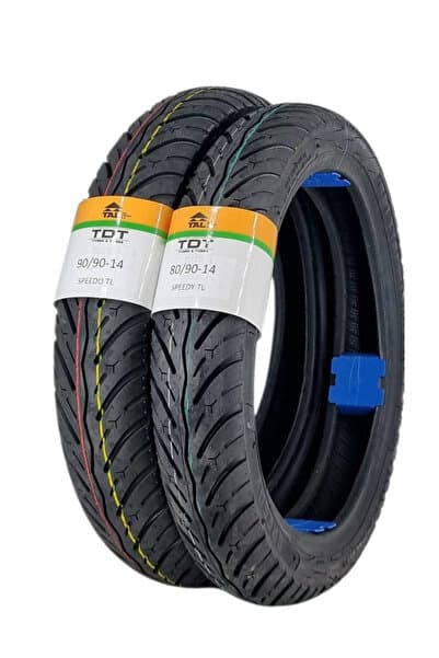 TDT TYRES HONDA DİO LASTİK TAKIMI 90/90-14 VE 80/90-14 TL (TUBELESS - DUBLEKS) SPEEDY