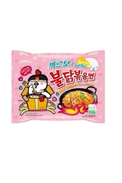 vinisep Carbonara buldak ramen kore makarna -Helal Damgalı Orjinal )