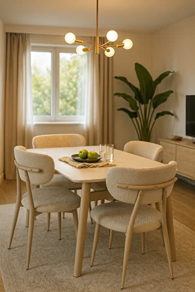 YEMEK MASASI 80x140- MUTFAK MASASI - SALON MASASI - TRAVERTEN