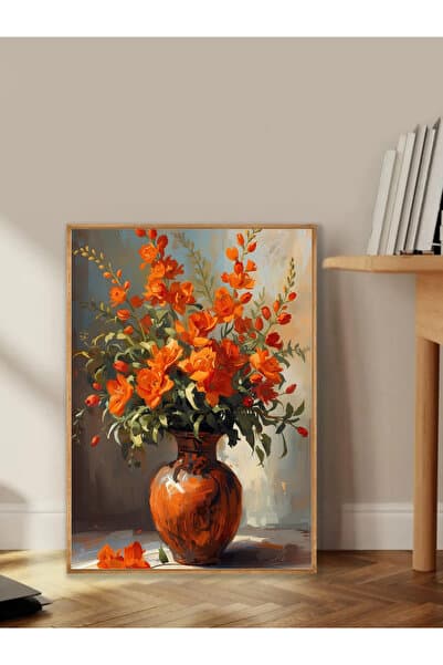 Tuba Decor Tek Parça Ahşap Çerçeveli Oturma Odası Salon Mutfak Tablo