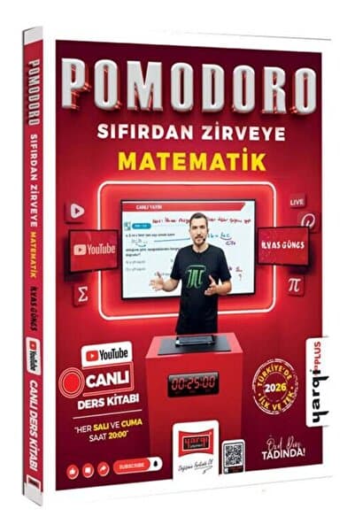 Yargı Yayınları Yargı 2026 Matematik Pomodoro Sıfırdan Zirveye Canlı Ders Kitabı - İlyas Güneş