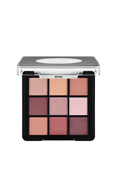 Flormar Kremsi Dokulu & Mat Bitişli/Işıltılı 9'lu Kompakt Göz Farı Paleti - 006 FELT CUTE