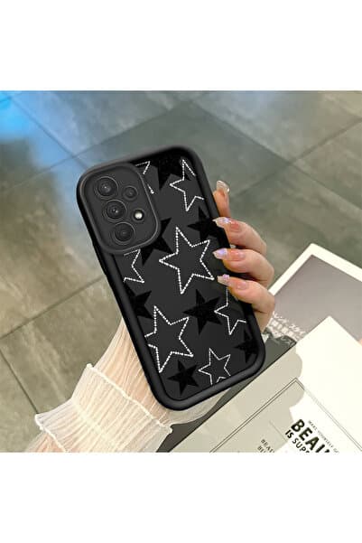 ucuc Samsung Galaxy A32 Uyumlu Silikon Malzeme Darbeye Dayanıklı Basit Siyah Renkli Telefon Kılıfı