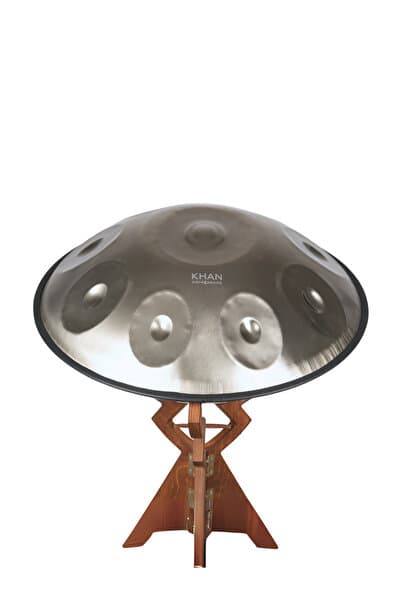 Khan Instruments Lumina | 9 Nota Handpan – Re (D) Minör | El Yapımı Parlak Paslanmaz Çelik Enstrüman