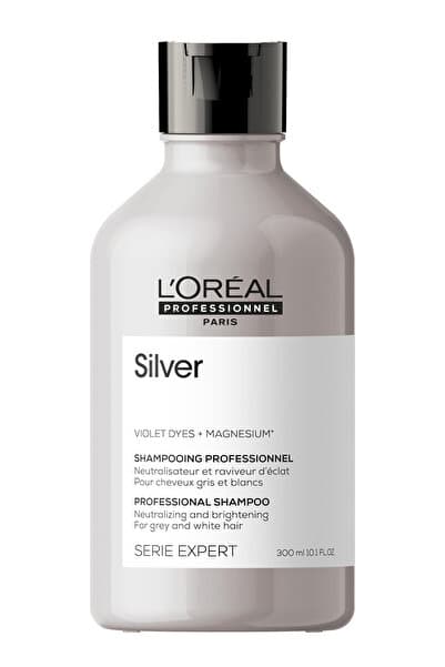 L'oreal Professionnel Serie Expert Silver Çok Açık Sarı, Gri Ve Beyaz Saçlar Için Renk Dengeleyici Mor Şampuan 300 ml