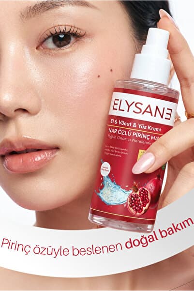 ELYSANE Pirinç Mayası Nar Özlü Beyazlatıcı Leke Karşıtı Derin ve Aydınlık Cilt Etkisi Nemlendirici Krem