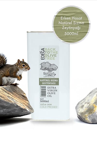 5 Lt Soğuk Sıkım Zeytinyağı | Erken Hasat , Edremit Tipi Zeytin , Sızma