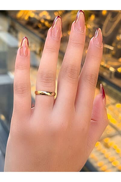 14 Ayar Altın 3 mm Alyans Yüzük