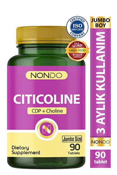 Nondo Sitikolin 90 Tablet ( Jumbo Boy Citicoline Fosfotidikolin )