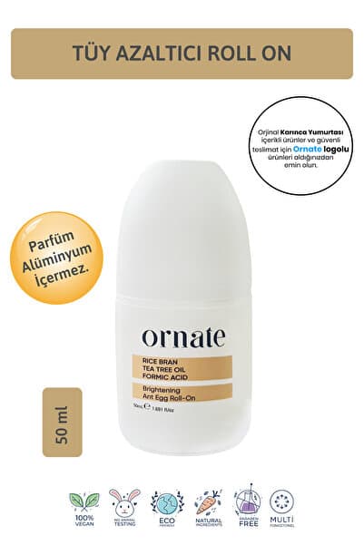 Karınca Tüy Azaltıcı Beyazlatıcı, Koku Ve Ter Karşıtı Unisex Doğal Roll On - Aliminyum Içermez