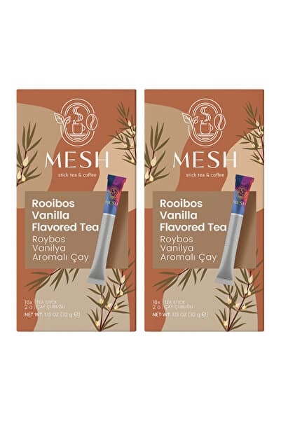 Mesh Stick Rooibos Çayı Roybos Vanilya Bitki Çayı 2 Paket Birarada