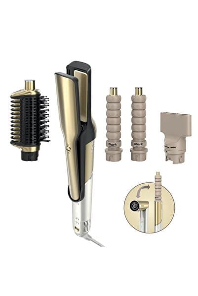 Glam 4 Başlıklı Düzleştirici ve Saç Şekillendirici - Gold