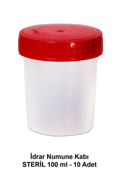 ATEL-SAN İdrar Numune Kabı Steril-100 ml – 10 Adet