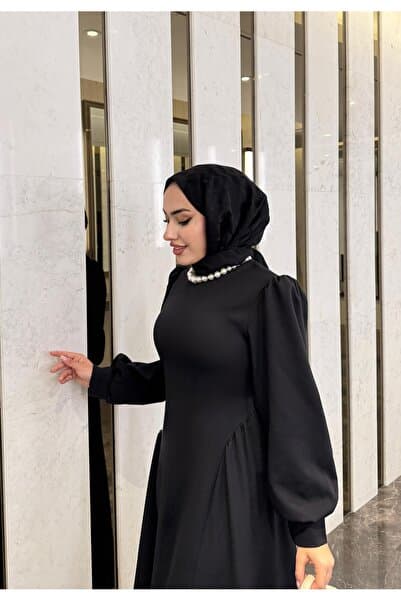 modadeywearst BÜZGÜLÜ PRENSES TESETTÜR ABİYE ELBİSE