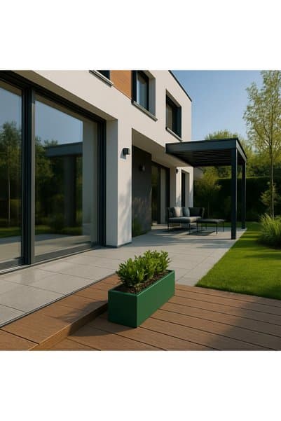 FİBER GARDEN DİKDÖRTGEN FİBER SAKSI 20X60X20