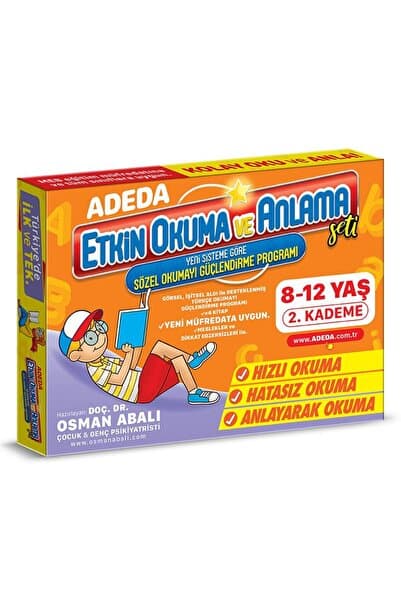 Adeda Yayınları Etkin Okuma Ve Anlama Seti 2. Kademe