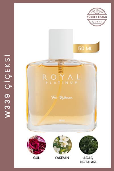 Royal Platinum W339 Kadın Parfüm Gül Yasemin Temiz Ferah