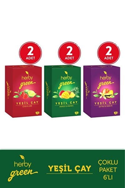 Herby Yeşil Çay Deneme Paketi X 6 Adet