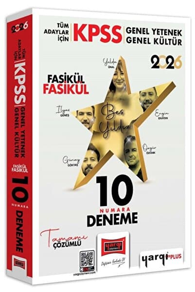 Yargı Yayınları Yargı 2026 KPSS Genel Yetenek Genel Kültür On Numara 5 Yıldız 10 Deneme Fasikül Çözümlü Yargı Yayınl