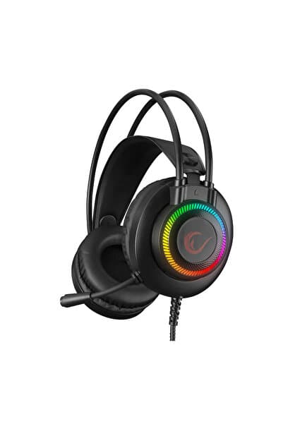 Rampage RM-K27 X-JAMMER Rainbow Ledli PC USB 3.5M PS4-XBOX-Mobile Gaming Oyuncu Mikrofonlu Kulaklık