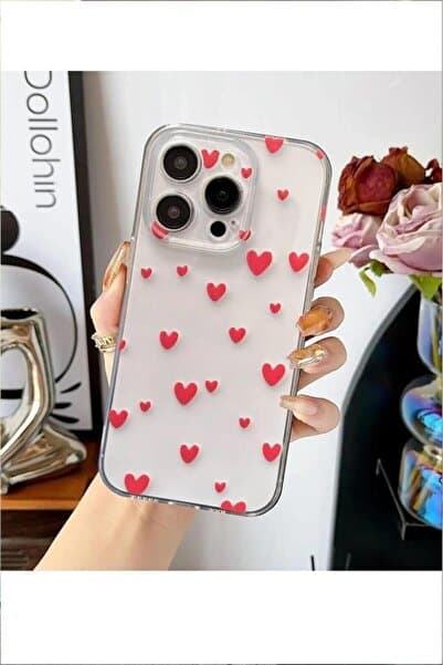 3GEN CASE İphone 15 Pro Max Kılıf Desenli Şeffaf Silikon Kapak