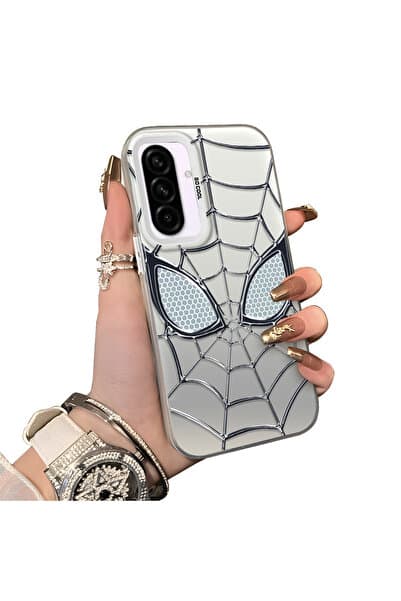 ucuc Samsung Galaxy A56 Uyumlu Silikon Kenar Sert Arka Anti Düşme Kılıfı Spiderman desenleri