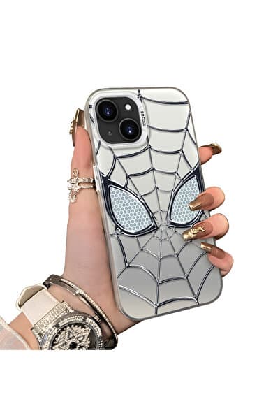 ucuc iPhone 13 Uyumlu Silikon Kenar Sert Arka Anti Düşme Kılıfı Spiderman desenleri