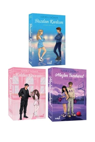 İndigo Kitap Külden Reverans, Ateşten Tezahürat, Buzdan Kıvılcım Adora Yağmur 3 Kitap Karton Kapak Set