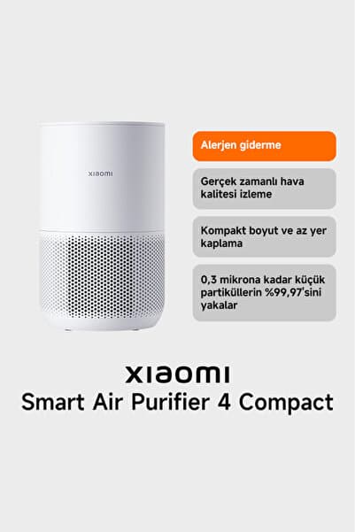 Smart Air Purifier 4 Compact Akıllı Hava Temizleyici (Xiaomi Türkiye Garantili)